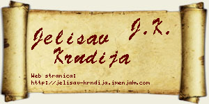 Jelisav Krndija vizit kartica